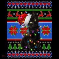 Christmas Lights Santa Cat Ugly Coffee Mug thumb 5