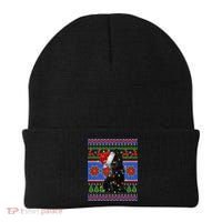 Christmas Lights Santa Cat Ugly Beanie thumb 0