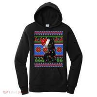 Christmas Lights Santa Cat Ugly Women's Hoodie thumb 0