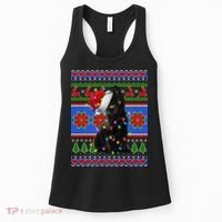 Christmas Lights Santa Cat Ugly Women's Tank Top thumb 0