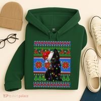 Christmas Lights Santa Cat Ugly Hoodie thumb 4