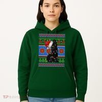Christmas Lights Santa Cat Ugly Hoodie thumb 5