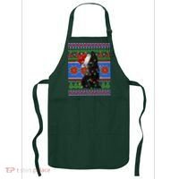 Christmas Lights Santa Cat Ugly Apron thumb 0
