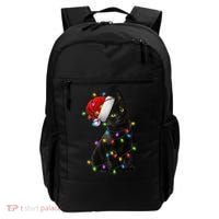Christmas Lights Santa Kitty Backpack thumb 0