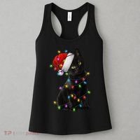 Christmas Lights Santa Kitty Women's Tank Top thumb 3