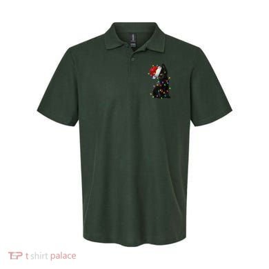 Christmas Lights Santa Kitty Polo