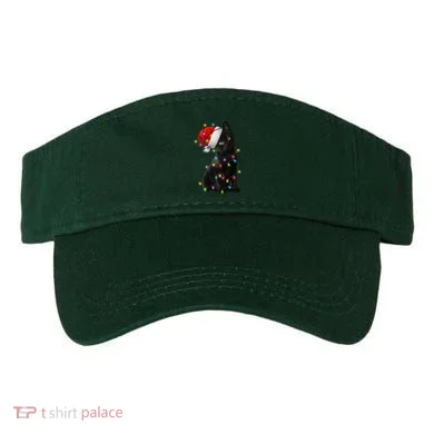 Christmas Lights Santa Kitty Visor