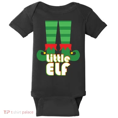 Christmas: Little Elf Baby Bodysuit