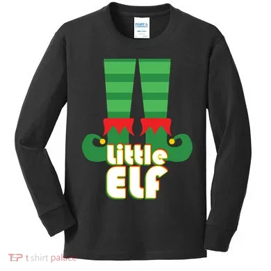 Christmas: Little Elf Kids Long Sleeve Shirt