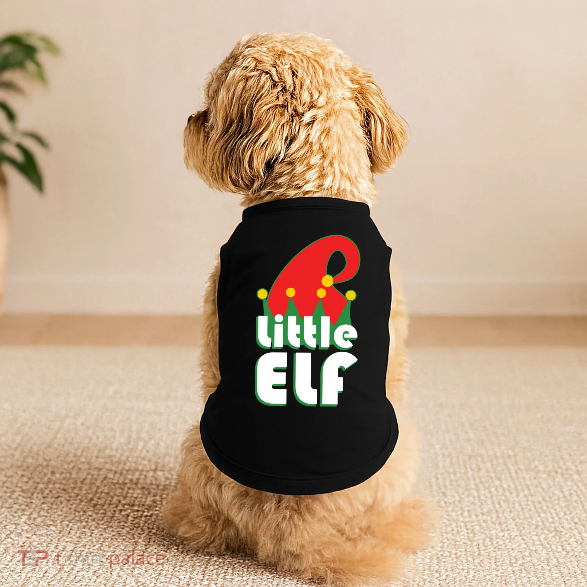 Christmas Little Elf Hat Doggie Tank