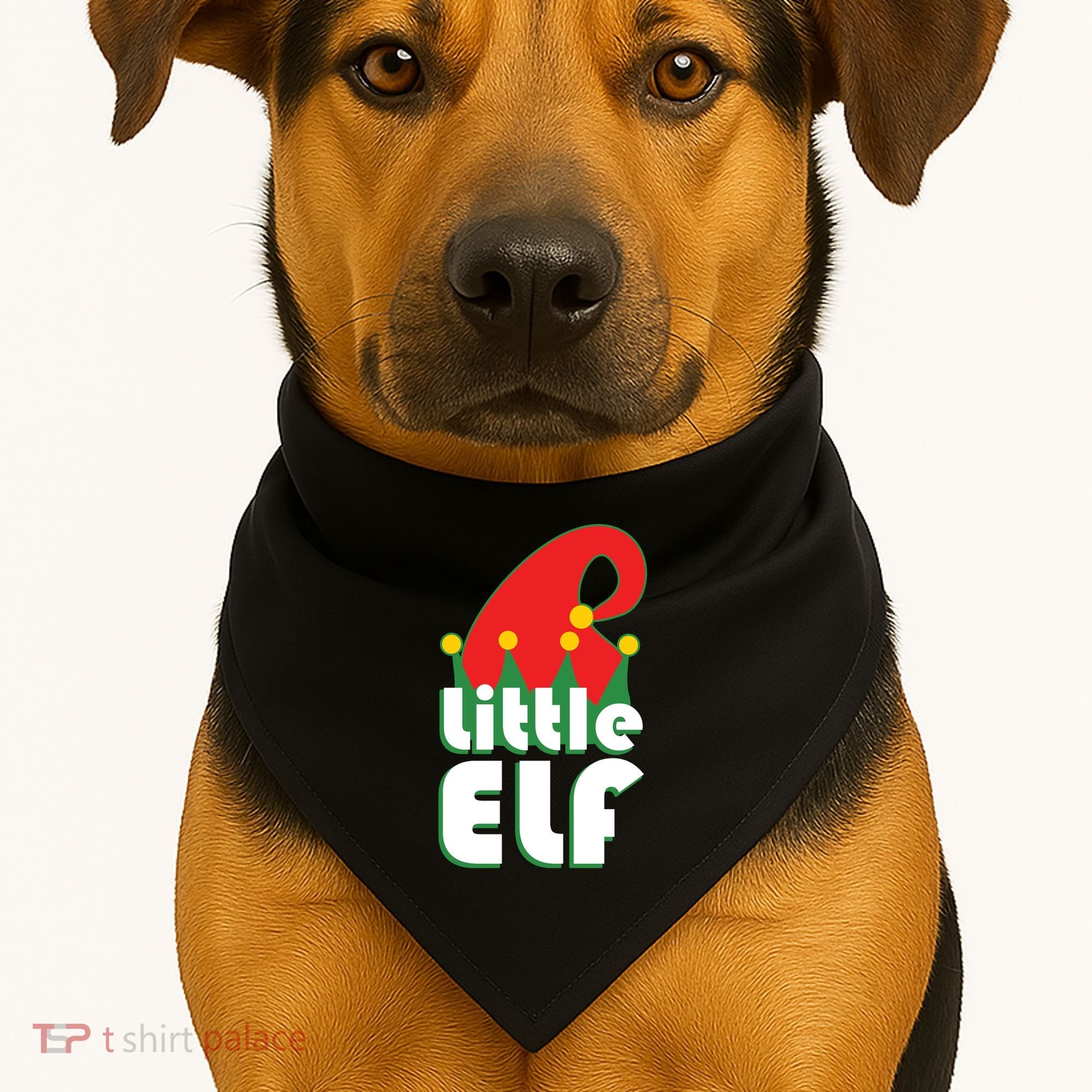 Christmas Little Elf Hat USA-Made Doggie Bandana