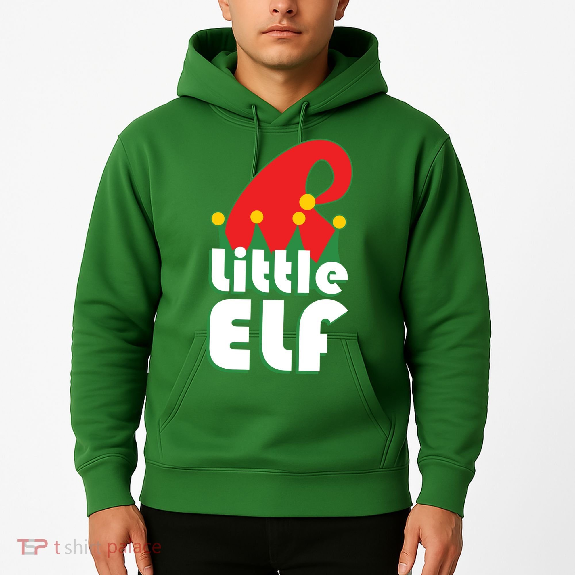Christmas Little Elf Hat Hoodie