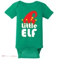 Christmas Little Elf Hat Baby Bodysuit thumb 0
