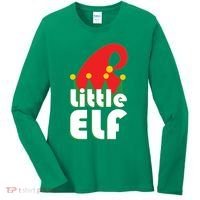 Christmas Little Elf Hat Women's Long Sleeve Shirt thumb 0