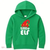 Christmas Little Elf Hat Kids Hoodie thumb 0