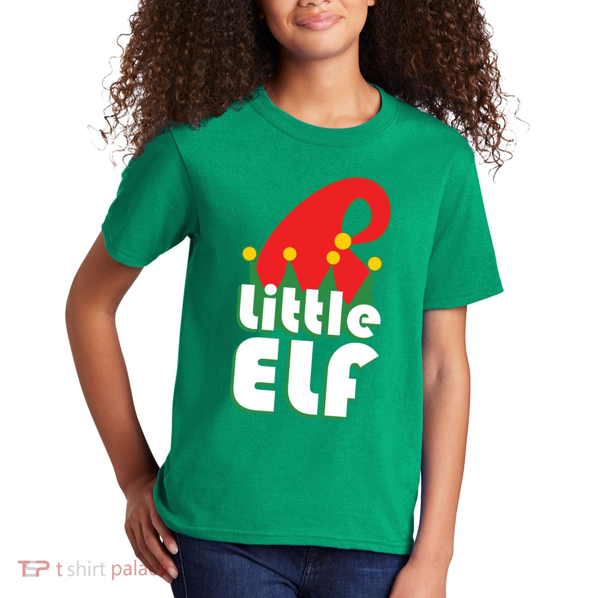 Christmas Little Elf Hat Kids T-Shirt