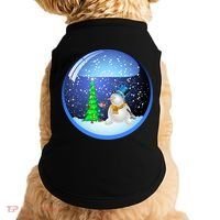Christmas Little Snowman Globe Doggie Tank thumb 0