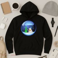 Christmas Little Snowman Globe Hoodie thumb 3