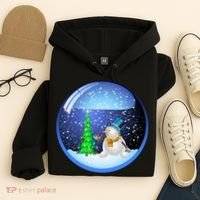 Christmas Little Snowman Globe Hoodie thumb 4