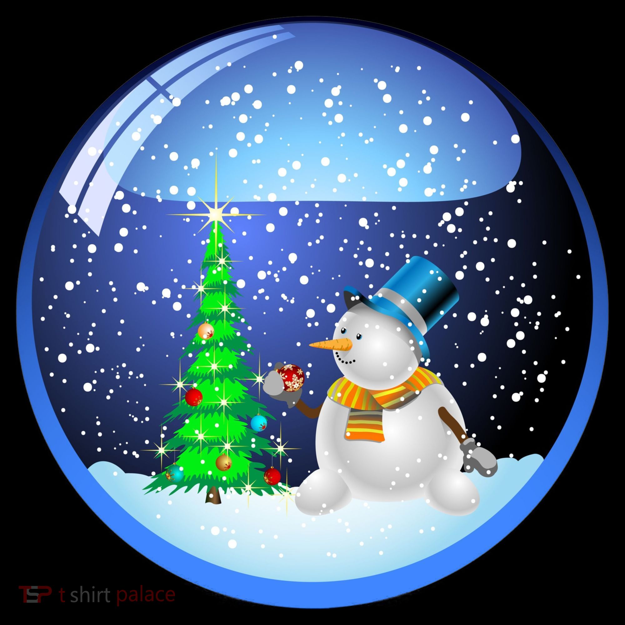 Christmas Little Snowman Globe Long Sleeve Shirt