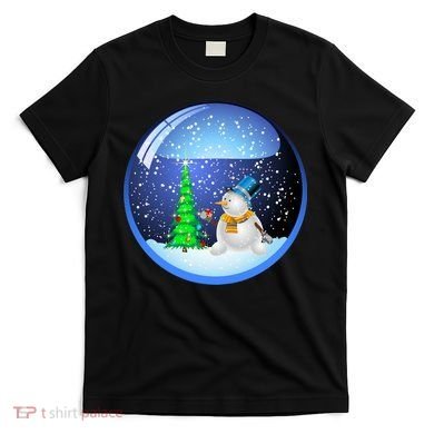 Christmas Little Snowman Globe T-Shirt