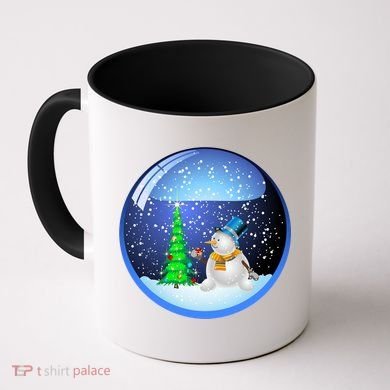 Christmas Little Snowman Globe Coffee Mug