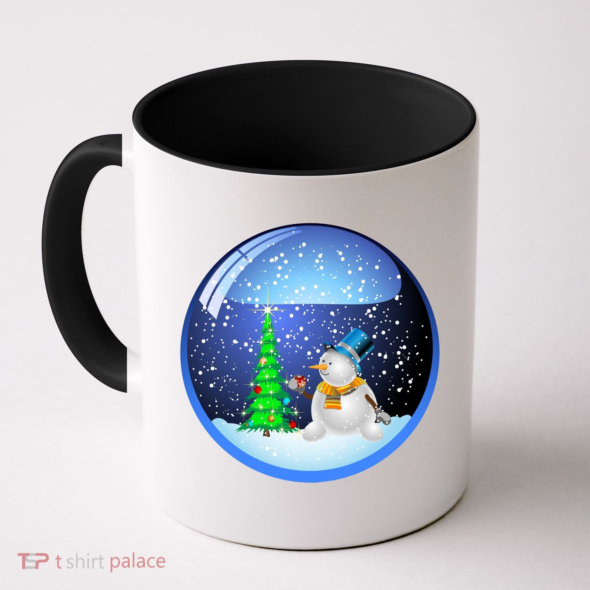 Christmas Little Snowman Globe Coffee Mug