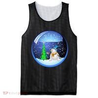 Christmas Little Snowman Globe Mesh Reversible Basketball Jersey Tank thumb 0