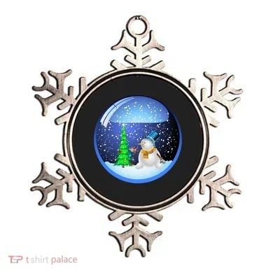 Christmas Little Snowman Globe Ornament