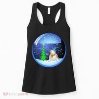 Christmas Little Snowman Globe Women's Tank Top thumb 0
