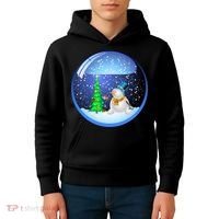 Christmas Little Snowman Globe Kids Hoodie thumb 4