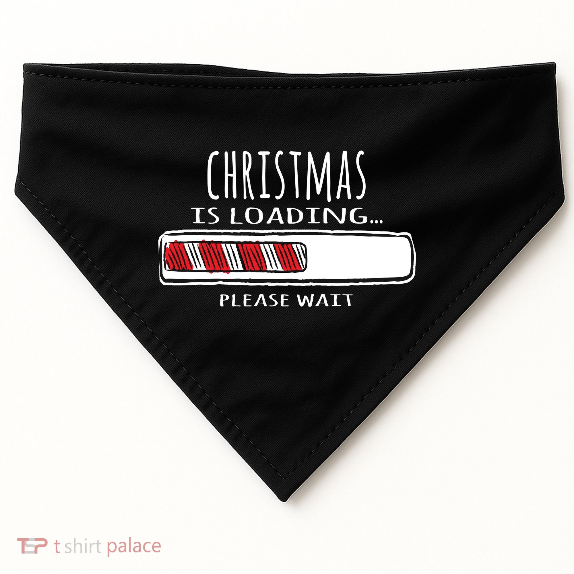 Christmas Loading... USA-Made Doggie Bandana