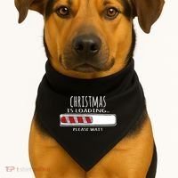 Christmas Loading... USA-Made Doggie Bandana thumb 1