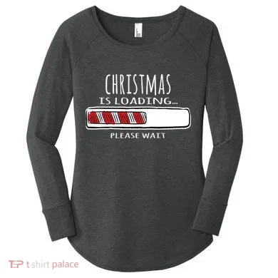 Christmas Loading... Women's Perfect Tri Tunic Long Sleeve Shirt