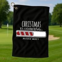 Christmas Loading... Golf Towel thumb 1