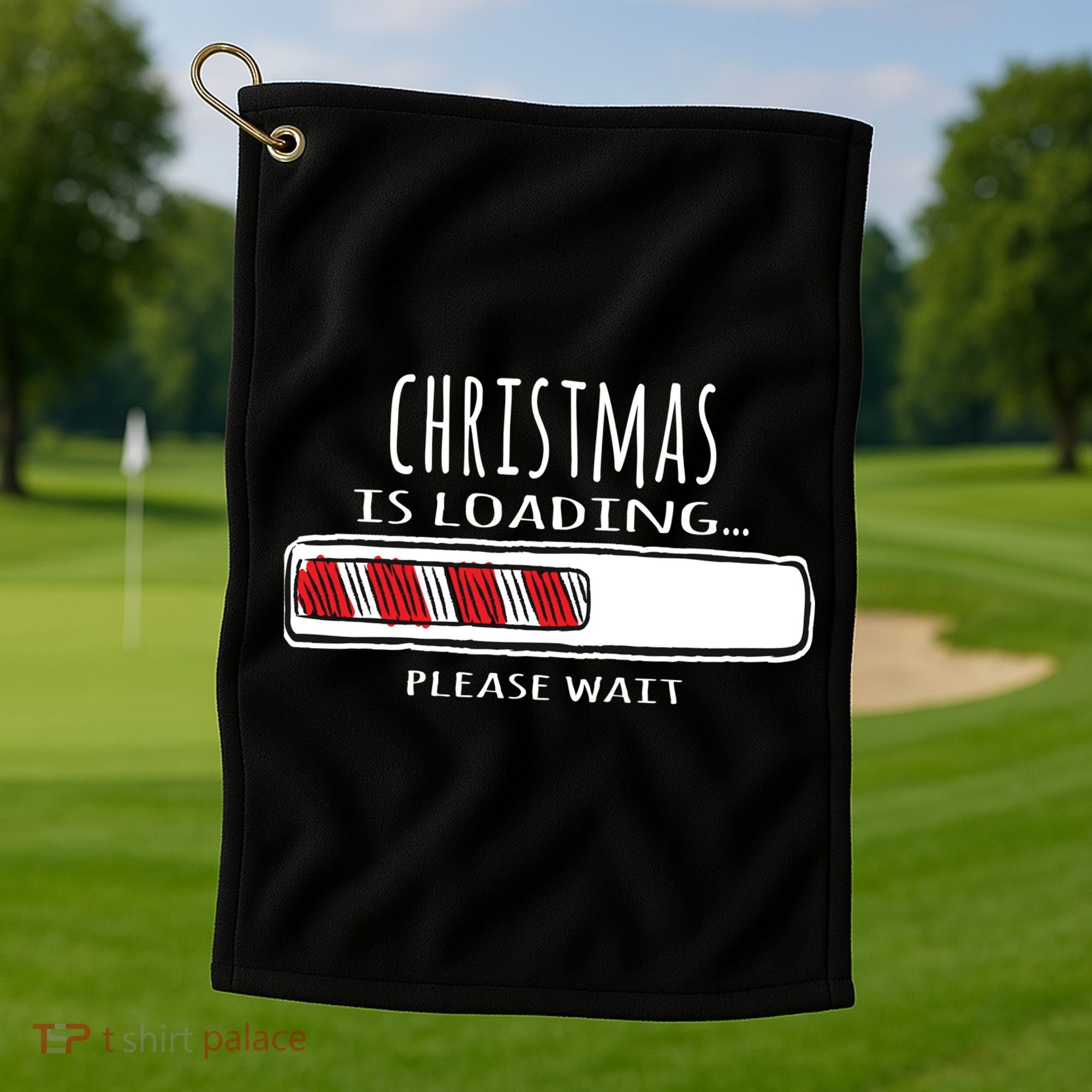 Christmas Loading... Golf Towel
