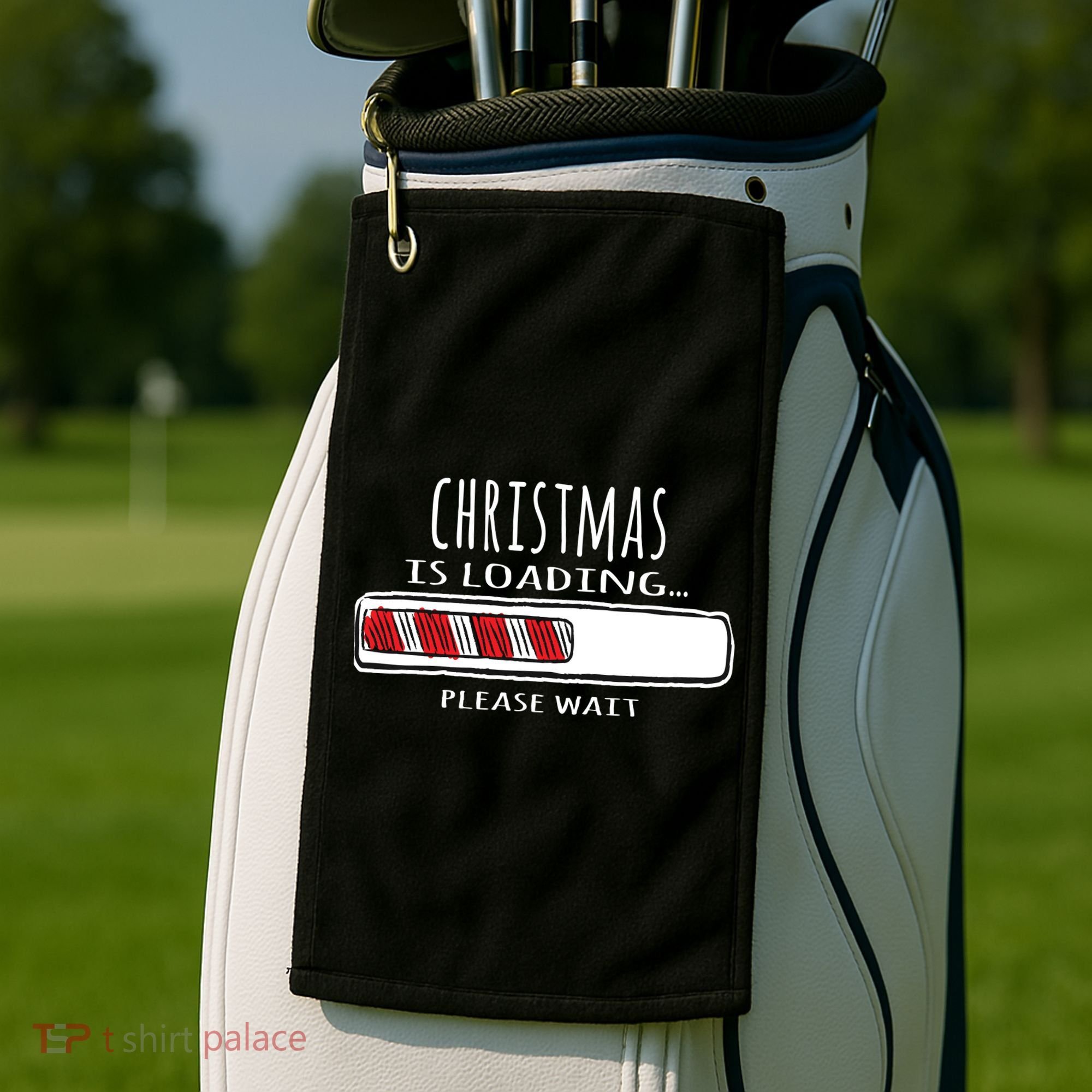 Christmas Loading... Golf Towel