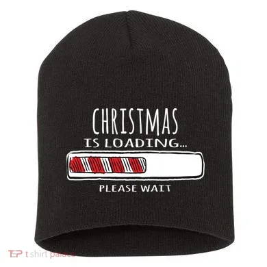 Christmas Loading... Short Acrylic Beanie