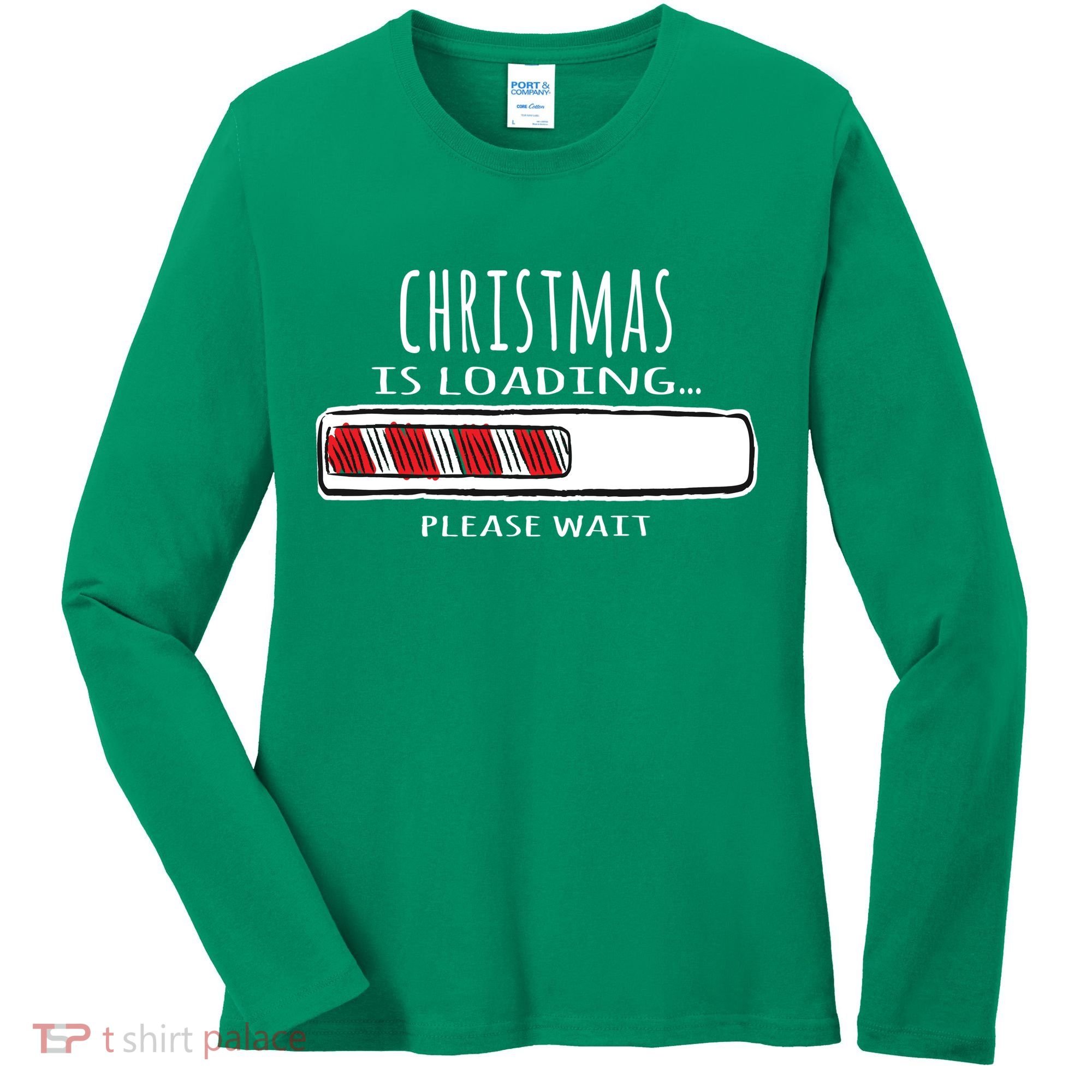 Christmas Loading... Women's Long Sleeve Shirt