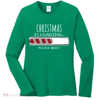 Christmas Loading... Women's Long Sleeve Shirt