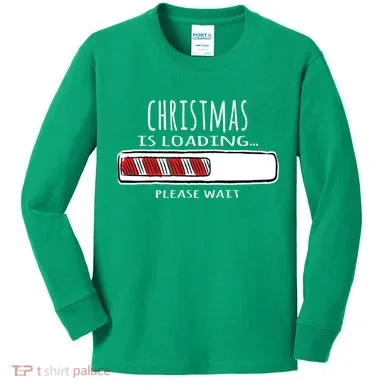 Christmas Loading... Kids Long Sleeve Shirt