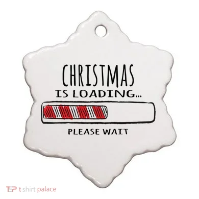 Christmas Loading... Ceramic Ornament