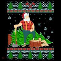 Christmas Lumber Santa Claus Bucket Hat thumb 4