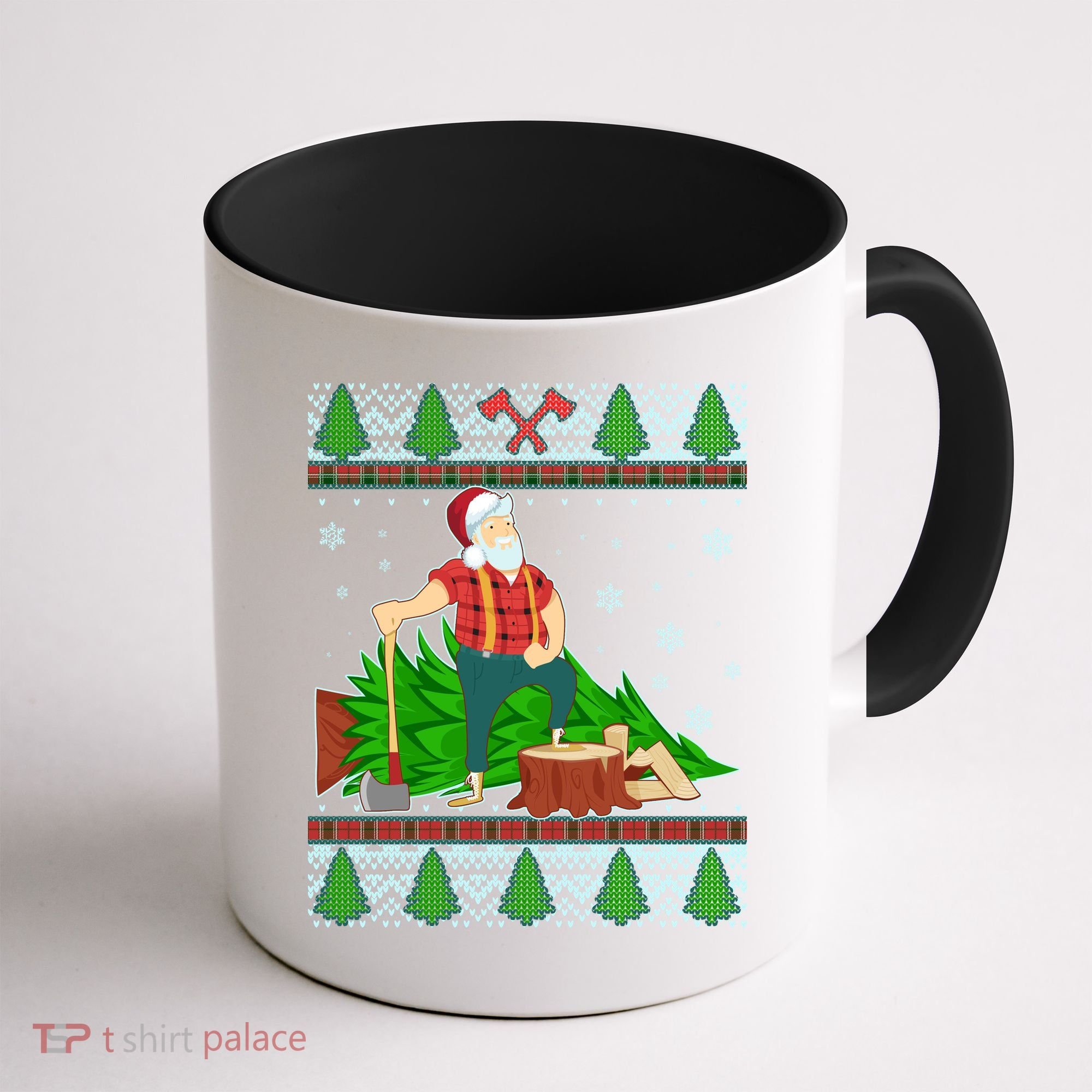 Christmas Lumber Santa Claus Coffee Mug