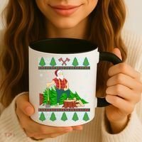 Christmas Lumber Santa Claus Coffee Mug thumb 3