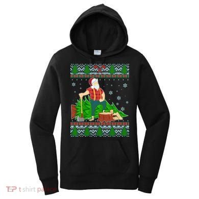 Christmas Lumber Santa Claus Women's Hoodie