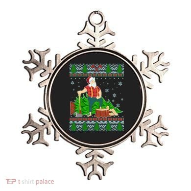 Christmas Lumber Santa Claus Ornament