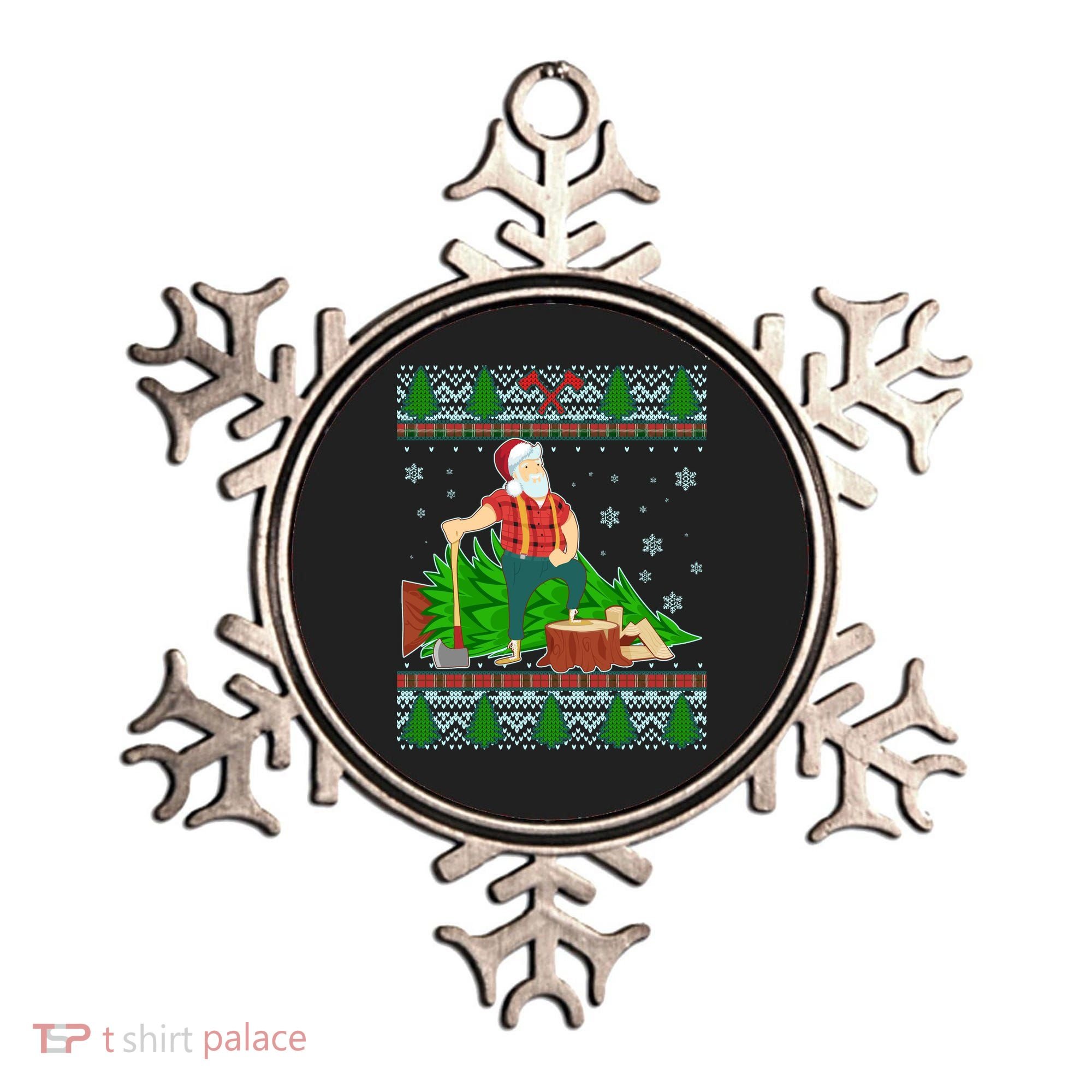 Christmas Lumber Santa Claus Ornament