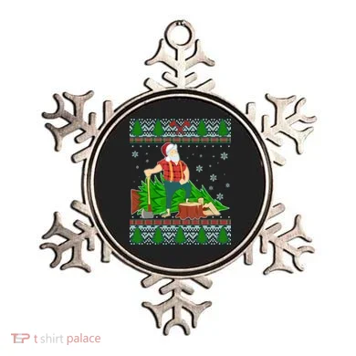 Christmas Lumber Santa Claus Ornament