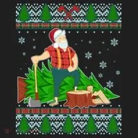 Christmas Lumber Santa Claus Hat thumb 2